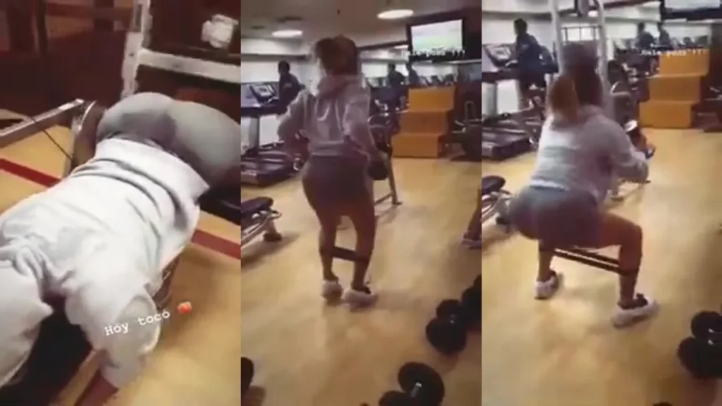 Karol G en el gym